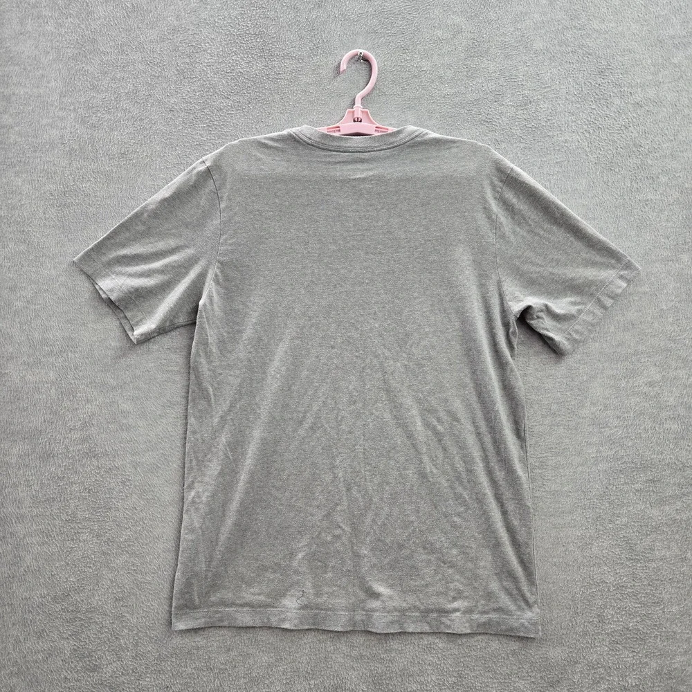 Jordan Men Shirt M Gray Logo Jumpman Graphic Short Sleeve Cotton‎